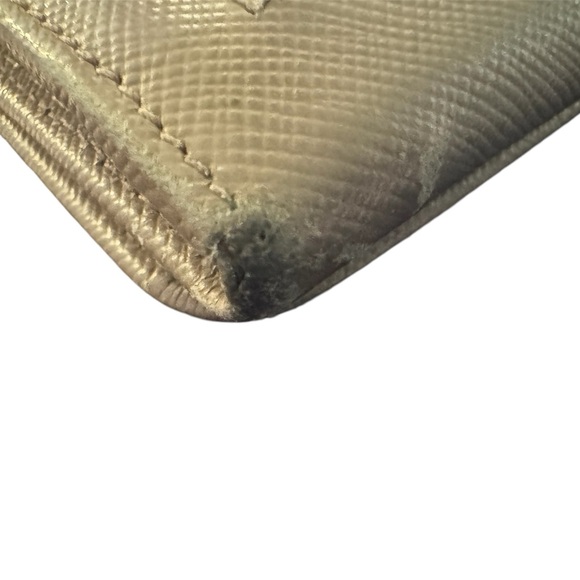 Prada Continental Wallet in Beige & Gold Hardware - Picture 4 of 12